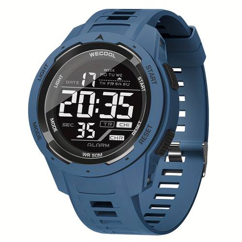 relógio digital de com cronógrafo, led, , desportivo, fashion e para homem
