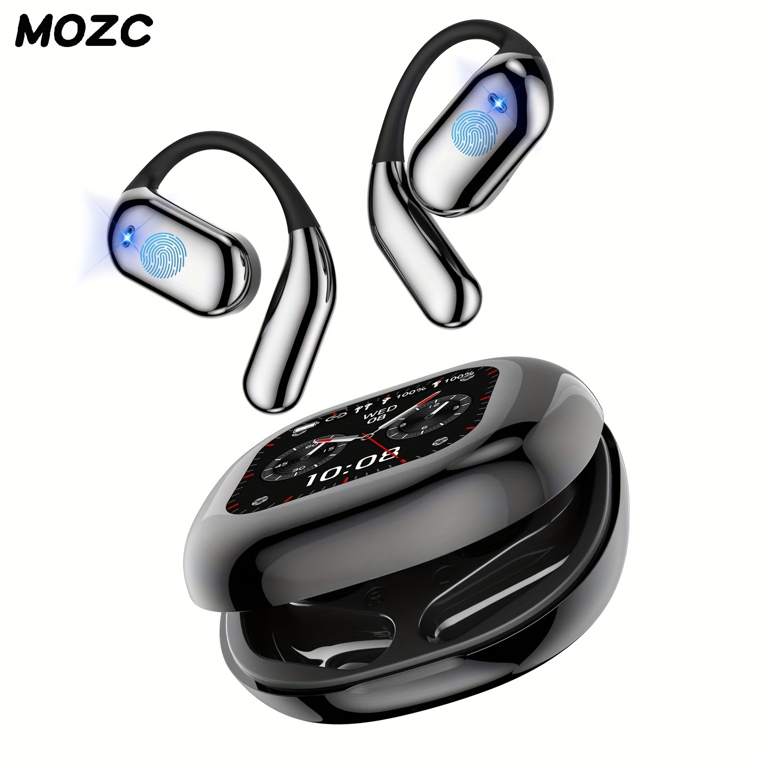 

Mozc Wireless Lcd Display - , Wireless Ear Conduction Earphone Bt 5.4 Ips For Calls & , - For &