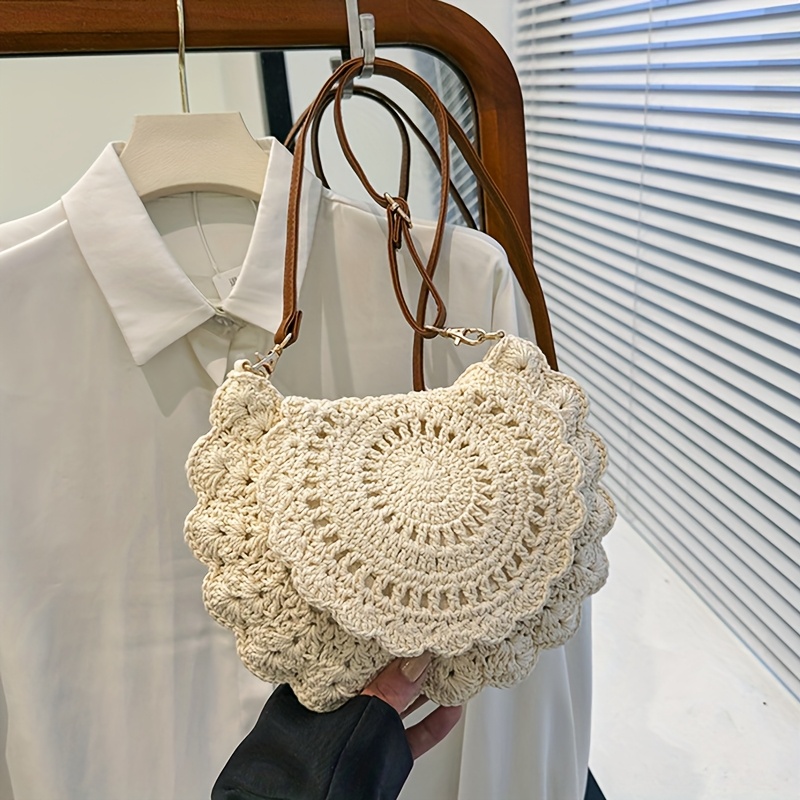 Summer Trendy Weaving Handbag Fashionable And Easy Knitted Bag For Women Beach Vacation