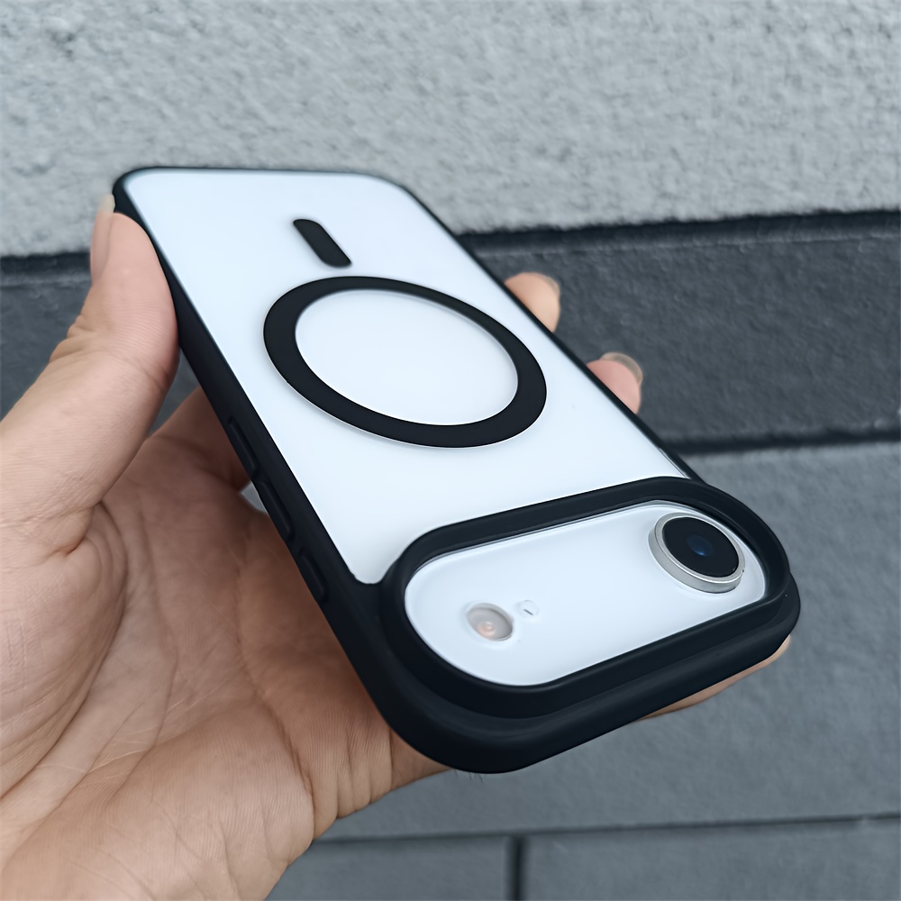 TEMU Phone Case: A Magnetic Phone Case Compatible With Iphone 17 Air, Featuring A Transparent Back Panel For , Stylish, And Minimalist Yet