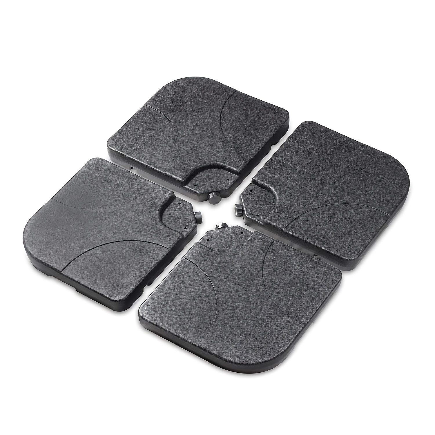 Parasol Stand Stand Crank Market Umbrella Sunshade Stand For Floor Cross, Black, 100kg