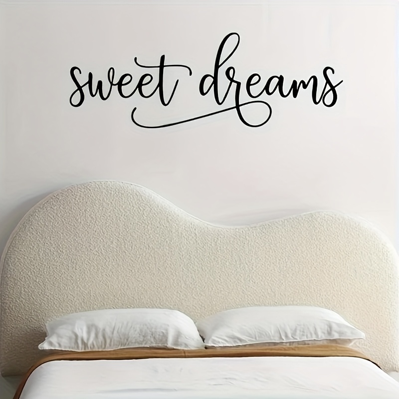 Image of 1pc Of A Creatively Inspired Wall Sticker With A Slogan, ", " Perfect For Decorating The Background Wall Of A Bedroom Or Living Room