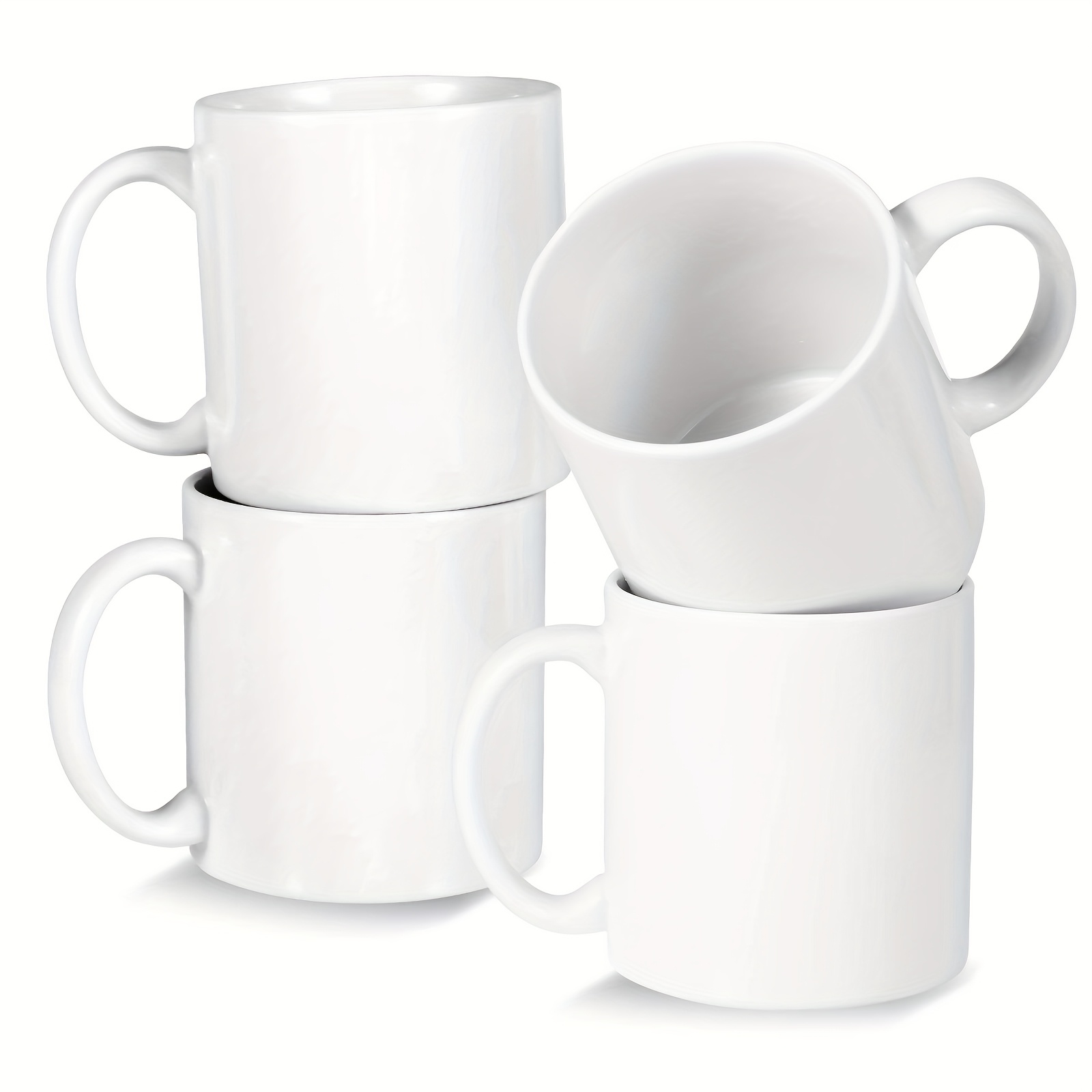 Juego De 4 O 2 Tazas De Cerámica De 11 Oz – Ideal Pa' Café O Té, En Caja Individual