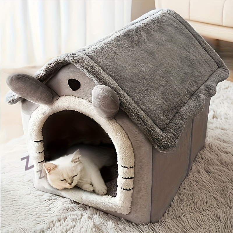 

1pc Removable And Washable Dog House, Indoor Semi-enclosed Pet Nest, Winter Warm Dog Nest