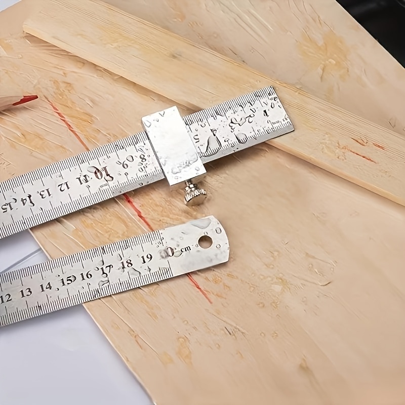 

30cm50cm Straight Ruler Aluminum Positioning Ruler 1 Set Accurate Measurement Suitable For Designers, Engineers, And Woodworkers As A Powerful Assistant To Provide Accurate Measurement