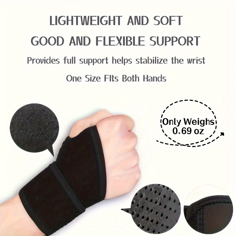 1pc versatile adjustable wrist brace     compression ideal for exercise support in fitness weightlifting   wrist stabilizer for men women details 1