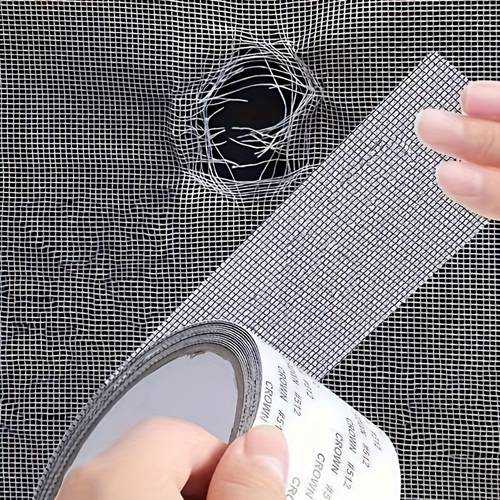 a 118 11 inch mosquito net repair tape self patches suitable for screens and curtain tears waterproof mesh patches for door and window screens mosquito net repair tape easy to cut and fix