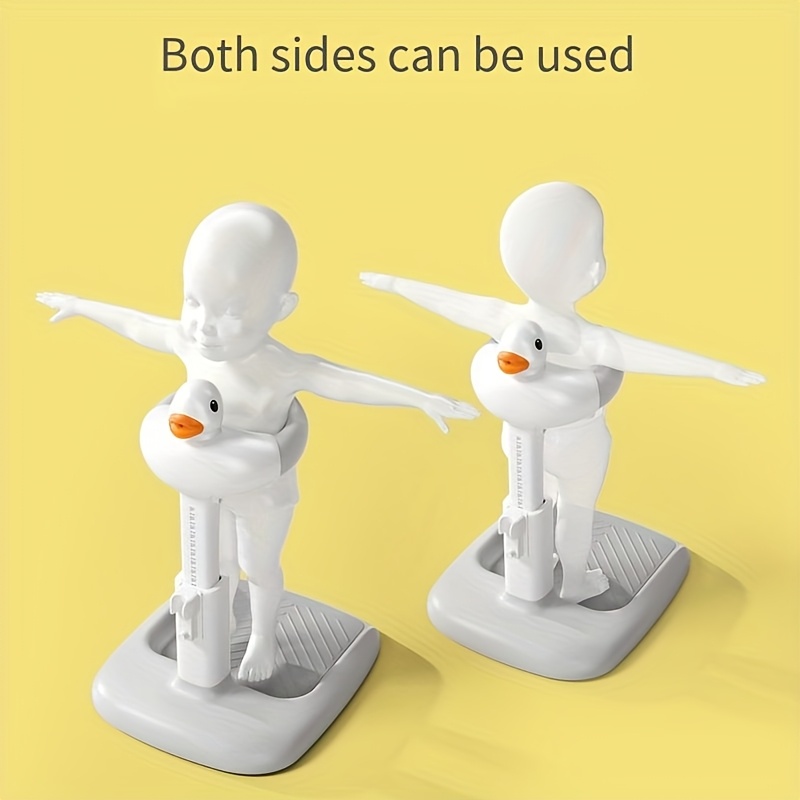 Adjustable Folding Standing Bath Table with Non-Slip Base - Heavy-Duty PP Material, Ergonomic Design for Safe Bathing, Easy Setup & Storage