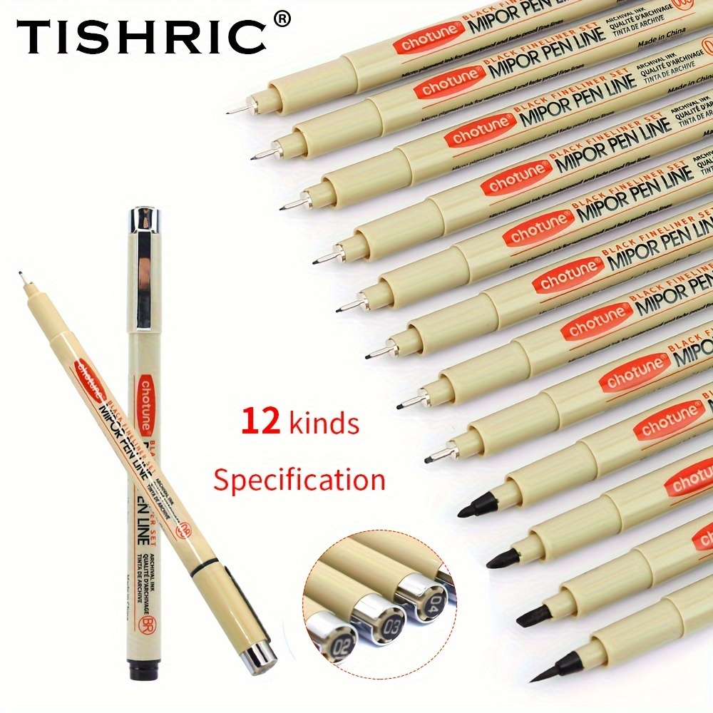 

Tishric Fine Point Porous-point Pens For Drawing, Writing, And Painting - Non-toxic, Smudge- - Plastic Surface Compatible - Set Of Assorted Fine Line Art Pens - Micron Pen And Sketching Liners