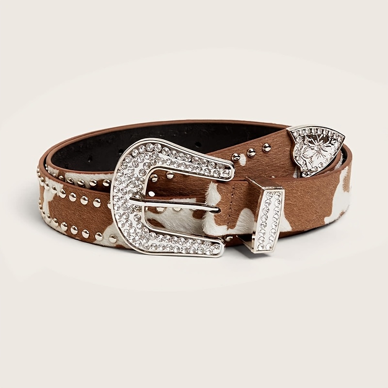 cow print belt street style individual belt hot decor waist  display picture 3
