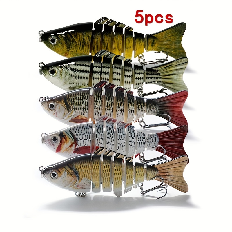 

5pcs Multi-section Bionic Lure Plastic Fish Bait 10cm18g Set Lure For Sea And Freshwater Fishing