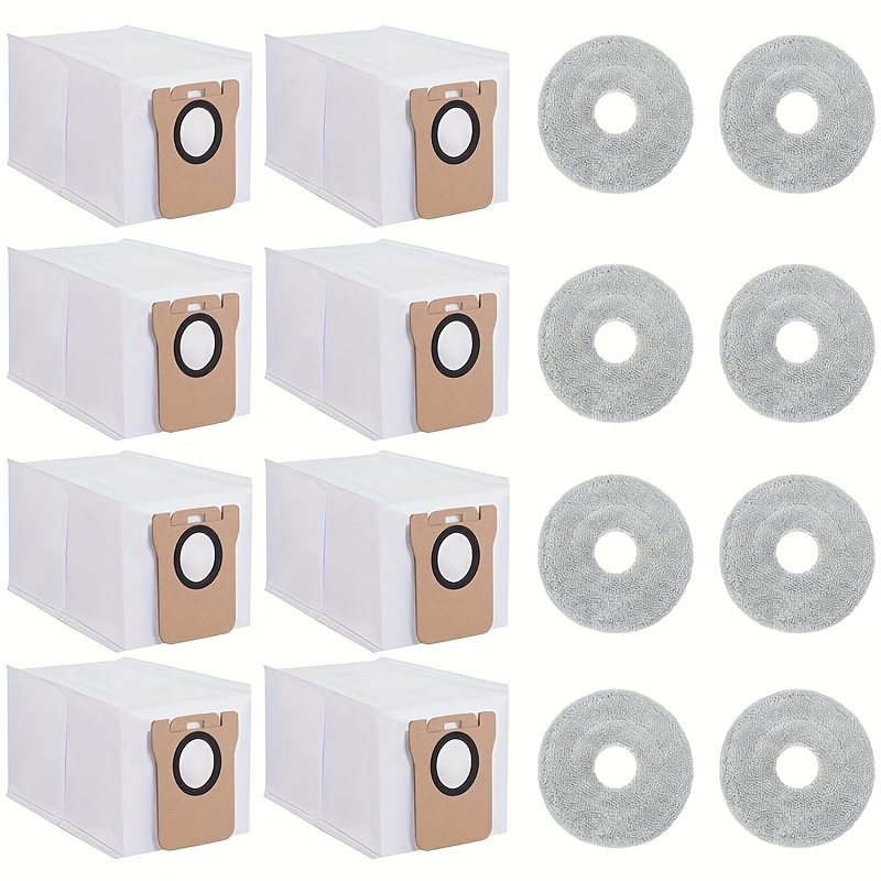 E-shop Staubsaugerbeutel Mopp-Pads für Xiaomi X20+/Xiaomi X10+/ L10s Ultra, L10 Ultra, L20 Ultra, X40 Ultra, Roboterstaubsauger, Staubbeutel-Ersatzset