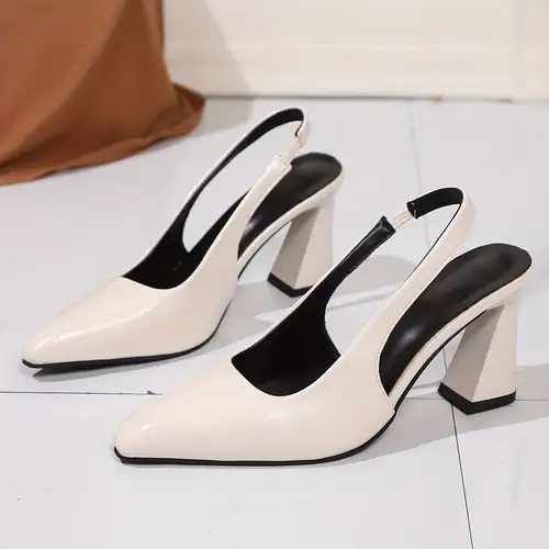 2025 New Women'S High Block Heel Mary-Jane | Synthetic, Pointed Toe * Solid Color, Party-Ready, Women Shoes 2025 New Women'S High Block Heel Mary-Jane | Synthetic, Pointed Toe * Solid Color, Party-Ready, Women Shoes