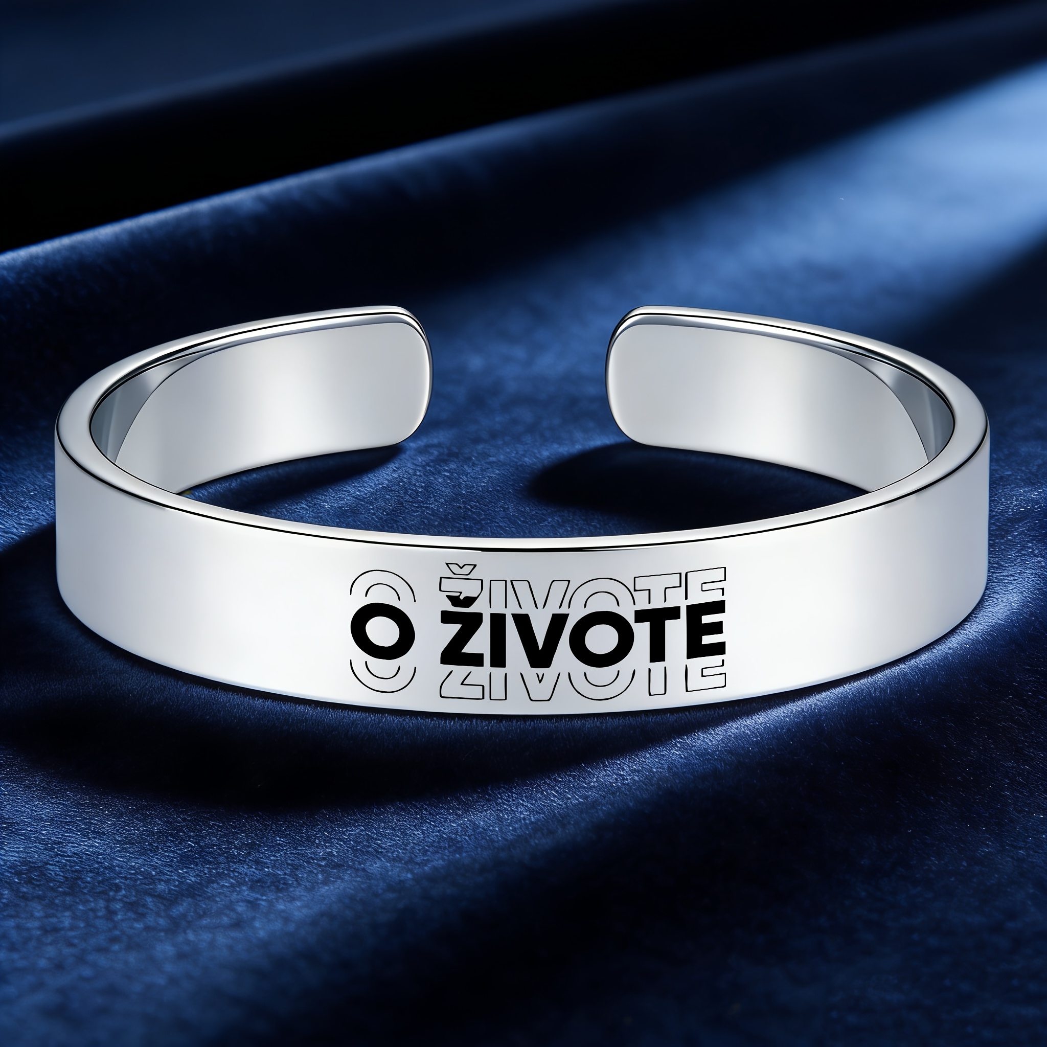 Funny Humorous Stainless Steel Open Bracelet