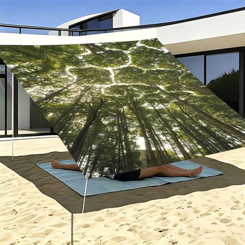 1 , parasol para exteriores con imagen de árboles de hacia , parasol de , toldo para exteriores, tienda de campaña portátil para exteriores (sin postes de soporte), puede ventanas, plantas