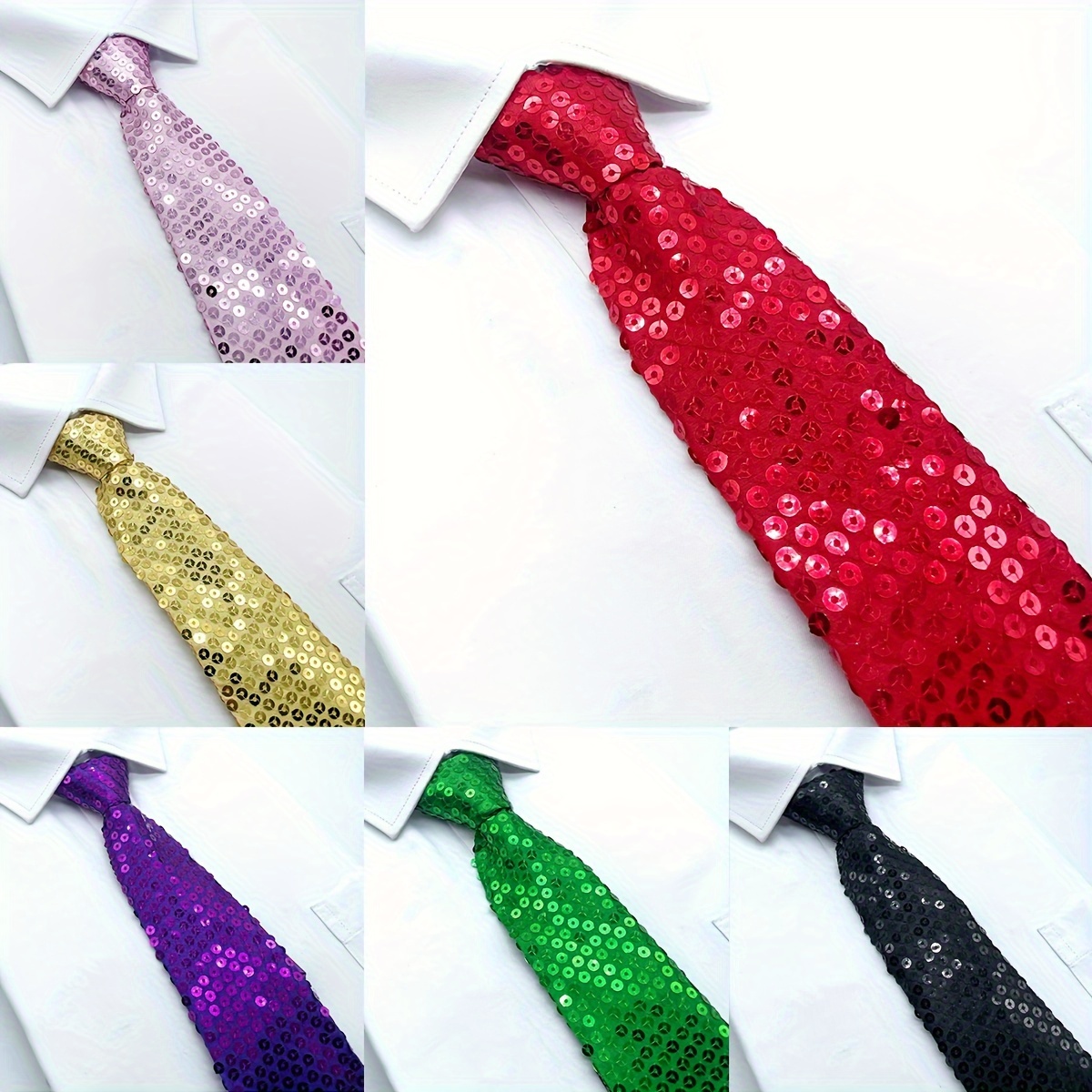 

1pc Men's Sequin Solid Color , Zipper Decor , Clothing Accessory