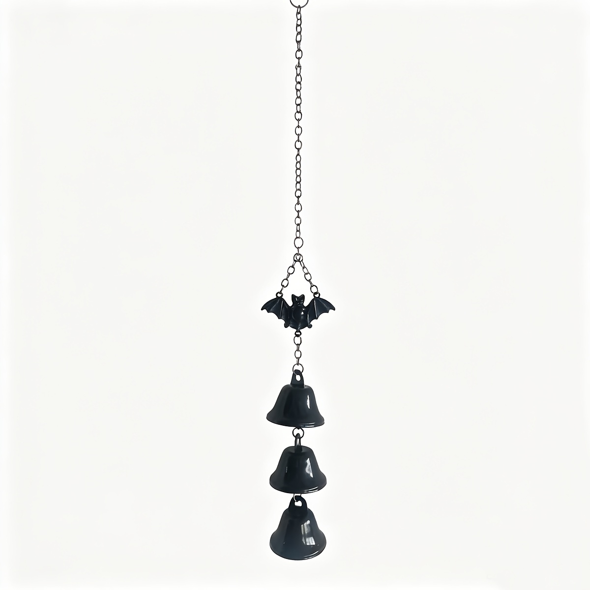 TEMU 1pc Metal Wind Chime, Bat Decor Hanging Wind Chime, Metal, Halloween Decorative Hanging Wind Chime, Suitable For Garden, Patio, Balcony Hanging