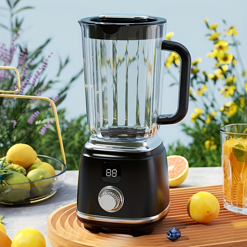 Mini Ice Crusher, LED Display Blender, USB Charging Portable, Suitable for Smoothies, Milkshakes, and Juices.