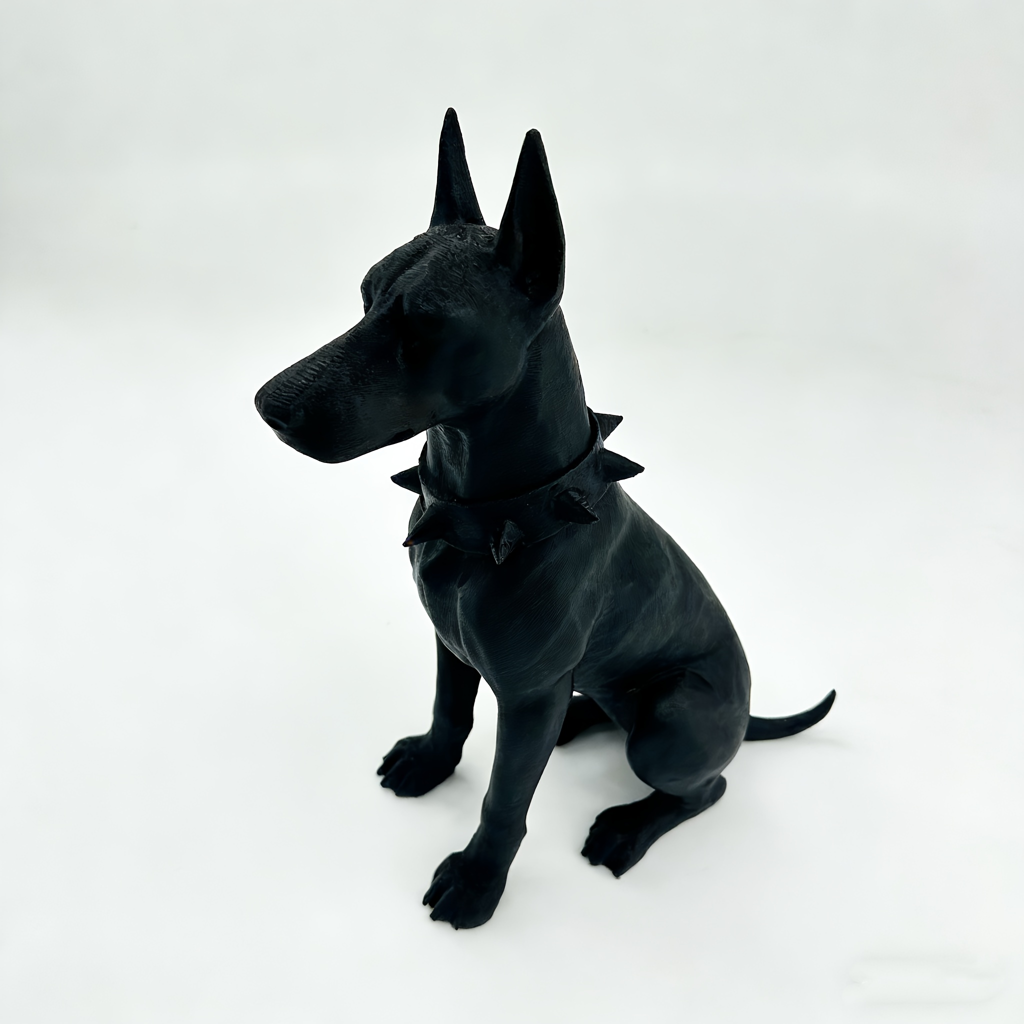 TEMU Car Interior Ornament/desktop Decoration, Simulated Doberman, Figurine, Pla Material, Item. Suitable For Desktop Decor/computer Decor, Home