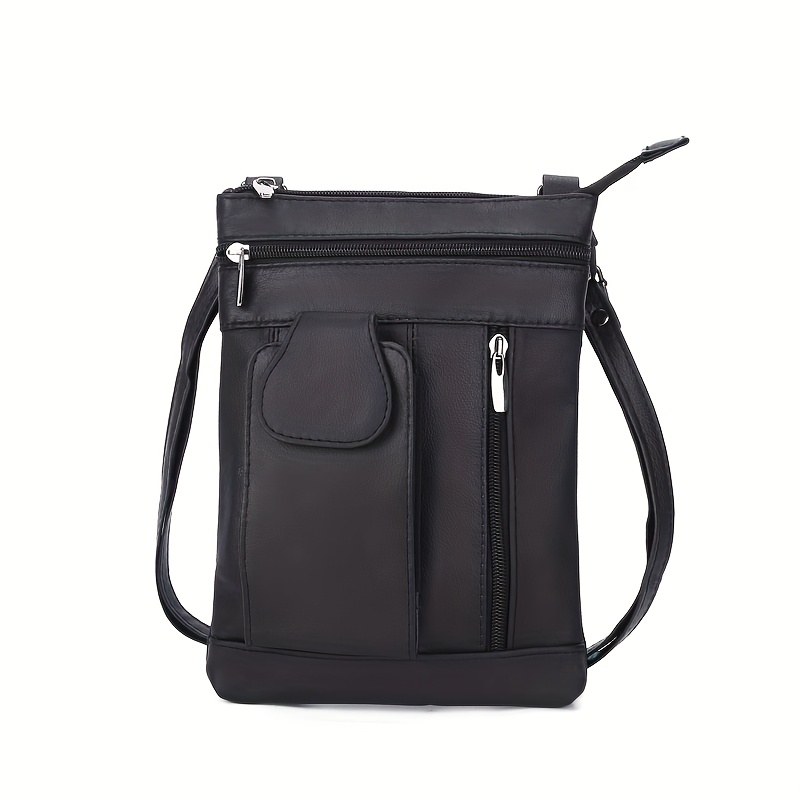TEMU New Style Genuine Leather Crossbody Bags For Women Trendy Multi Pockets Side Bags For Women Super Soft Shoulder Bag For Women Crossbody