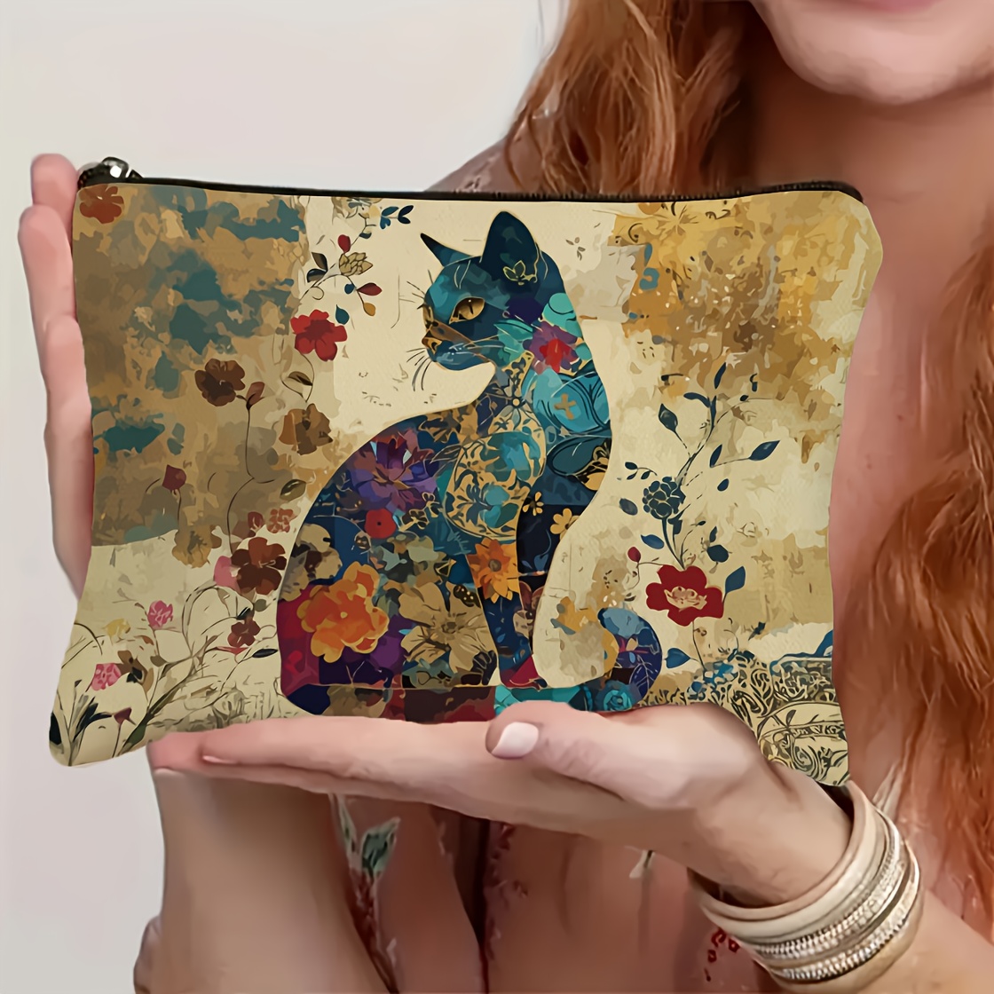 TEMU Beauty Case con Cerniera - Pochette Cosmetici da Viaggio e Pieghevole e Borsa Portaoggetti per Articoli da Toeletta - per Donne, Insegnanti e -