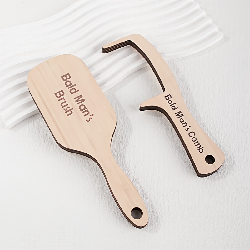 dårlig for mannens børste   tre kam - unik skallethet for mann gave, ideell for fester, bursdager & farsdag -   nyhet gave uten batterier,   for menn 0