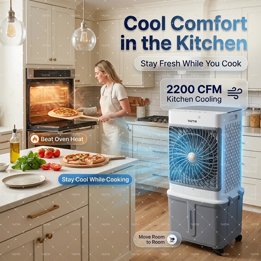 TAZTIR 2200 CFM Portable Air Cooler, Portable Air Conditioner Fan... product image 7