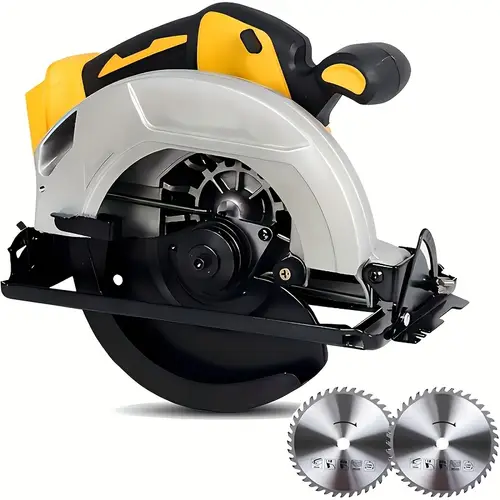 compatible with dewalt 20 battery cordless circular saw 7 1 4 inch brushless electric circular saw 0 50 degree beveling lightweight with 2 blades suitable for woodworking stone and plastic tool only no battery valentines gifts for men