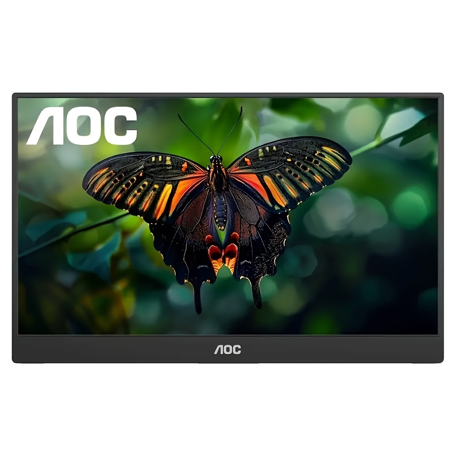 TEMU Aoc 16t15 16-inch Full Hd Lcd Display - 16:9 Ratio - 15.6-inch Screen - In-plane Switching (ips) Tech - 1920 X 1080 Resolution - 5 Ms Time -