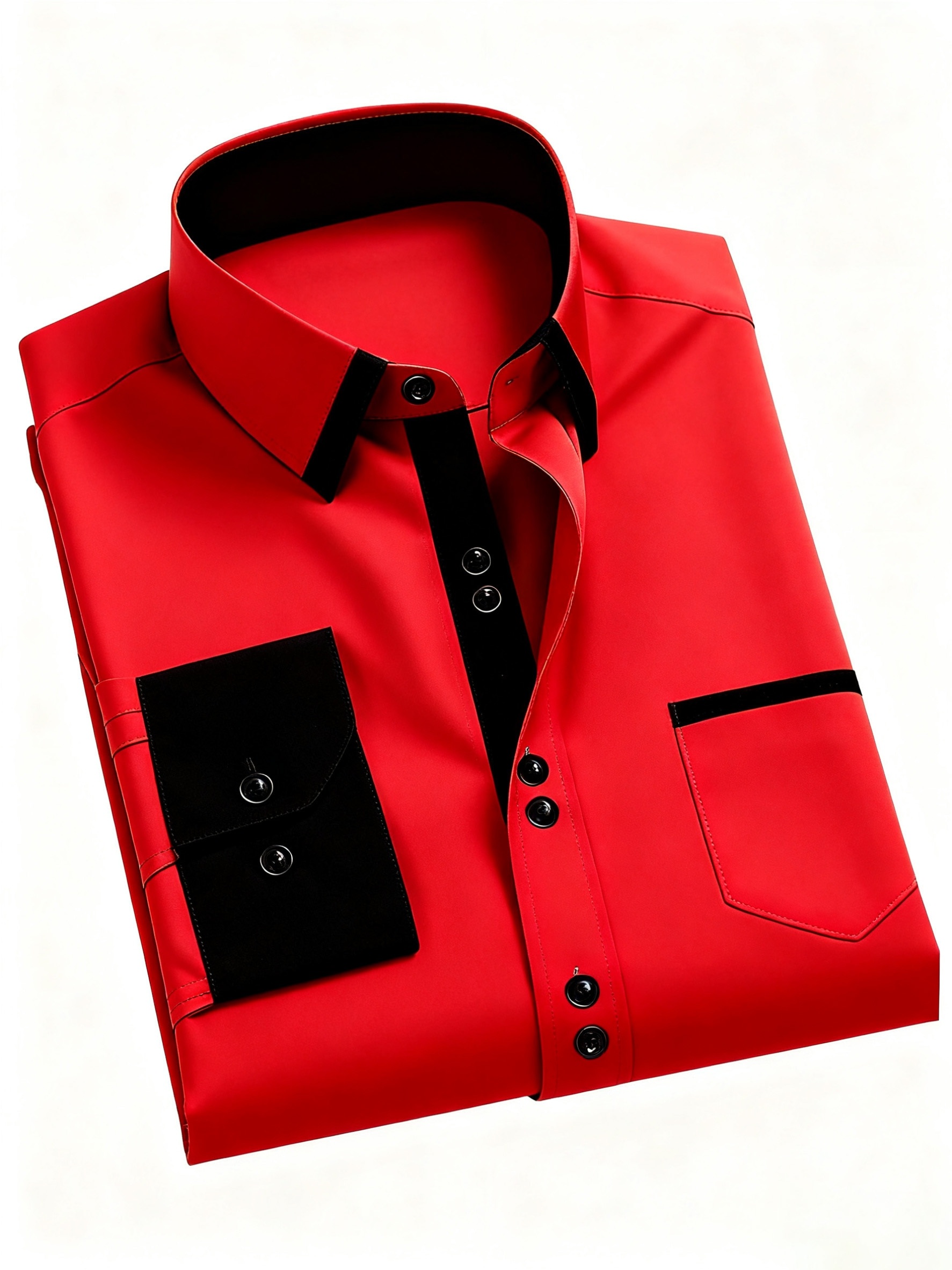 red dress shirt for men sold on Temu United States