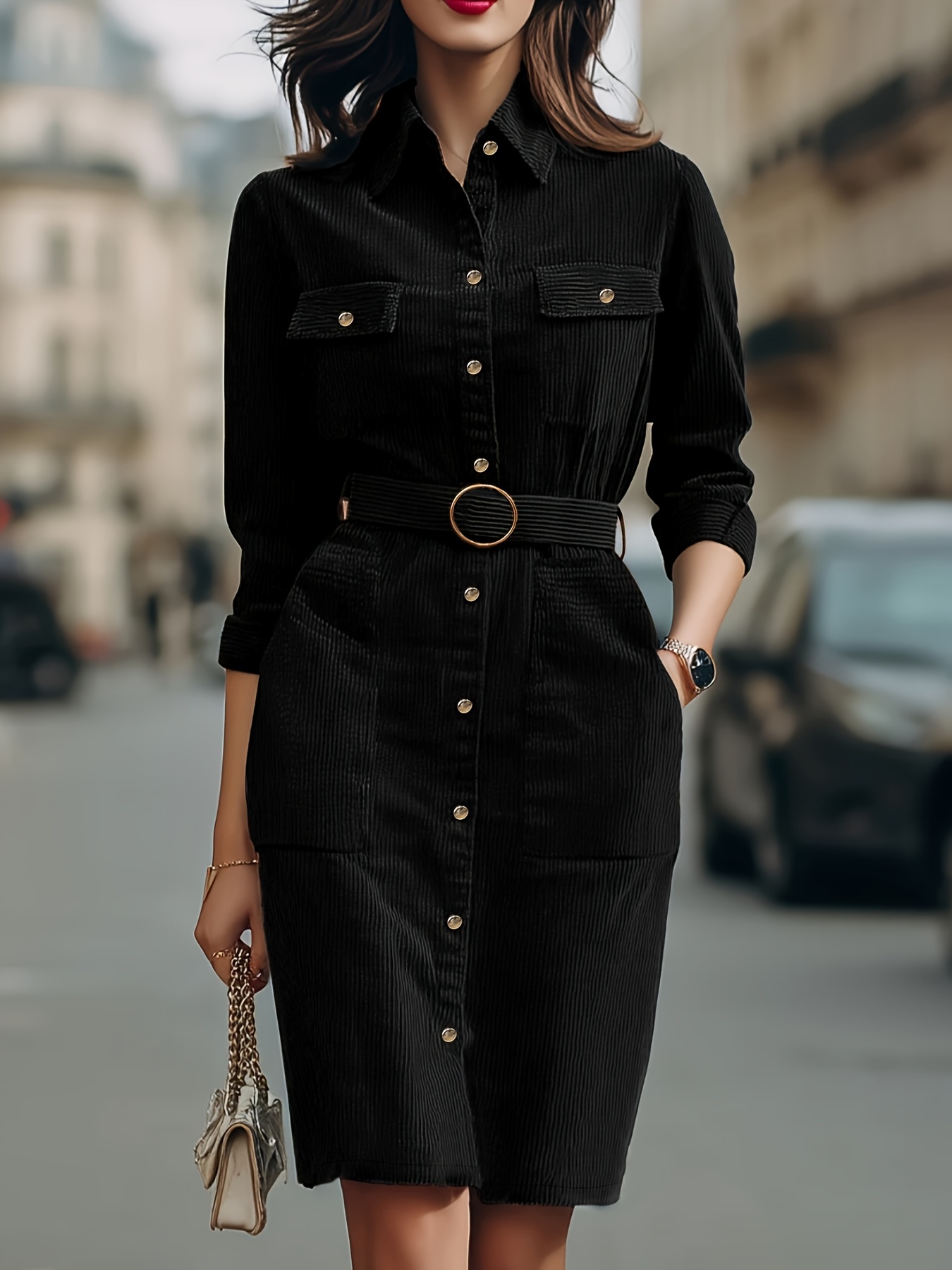 cotton work dresses Women's Office Shirt Dress Linen Belted Midi Dress Elegant Half Sleeve V Neck Solid Color Strappy Summer Dress Navy at Amazon Women's Clothing store Shirt Size:XL - 17