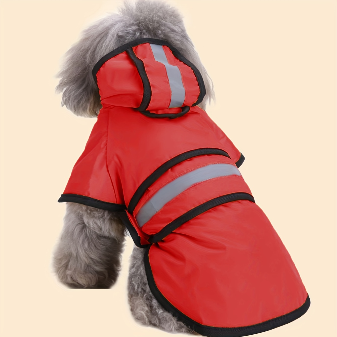 Pet raincoat, adjustable dog raincoat, thin and suitable for all seasons, with excellent waterproof performance. Available in 3 colors: yellow, blue and red. Complete sizes: XS, S, M, L, XL, 2XL, 3XL, 4XL. Suitable for all dog breeds.