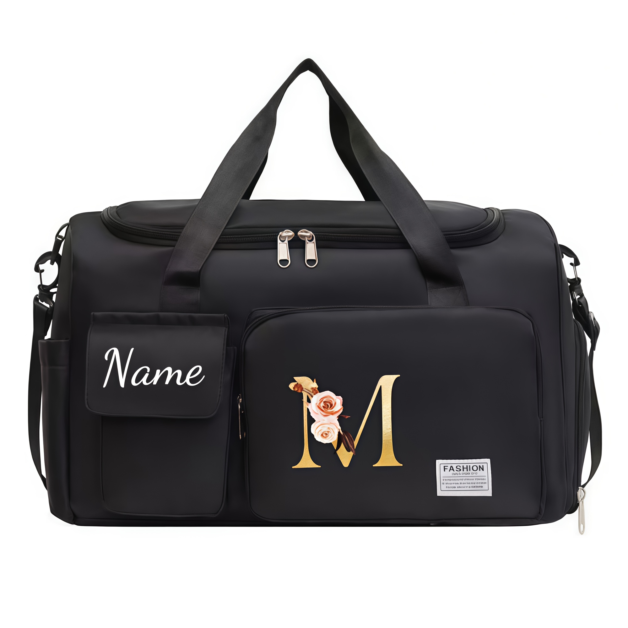 TEMU This Custom Name Bag Is Perfect For The School Year, , And Relocations This Spring. It Accommodates A Yoga Mat And Features A Compartment For