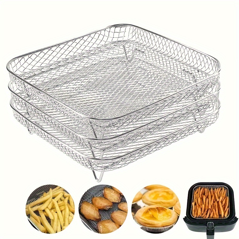 

3pcs/set, 20.5cm Air , 304 Steel Dehydrator , Air Kitchen Accessories, To And -, Suitable For , Vortex, Air