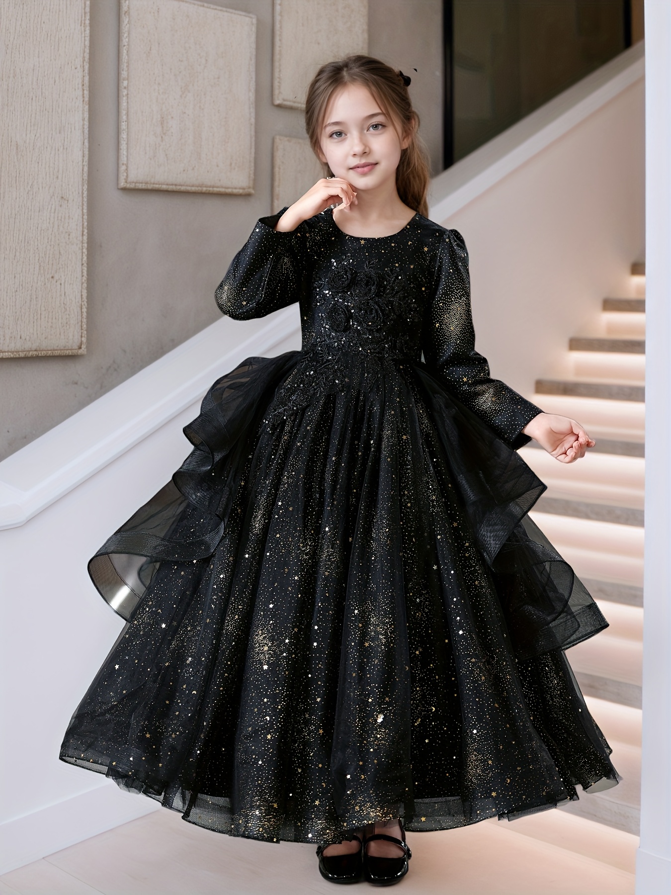 elegant high end evening dress girls a concert featuring a - Temu Oman