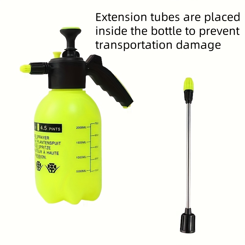 E-shop Verstellbarer Gartensprüher mit langer Düse und Flasche, Standard-Gewindeanschluss, kann Auto waschen oder Pflanzen bewässern, langlebiger