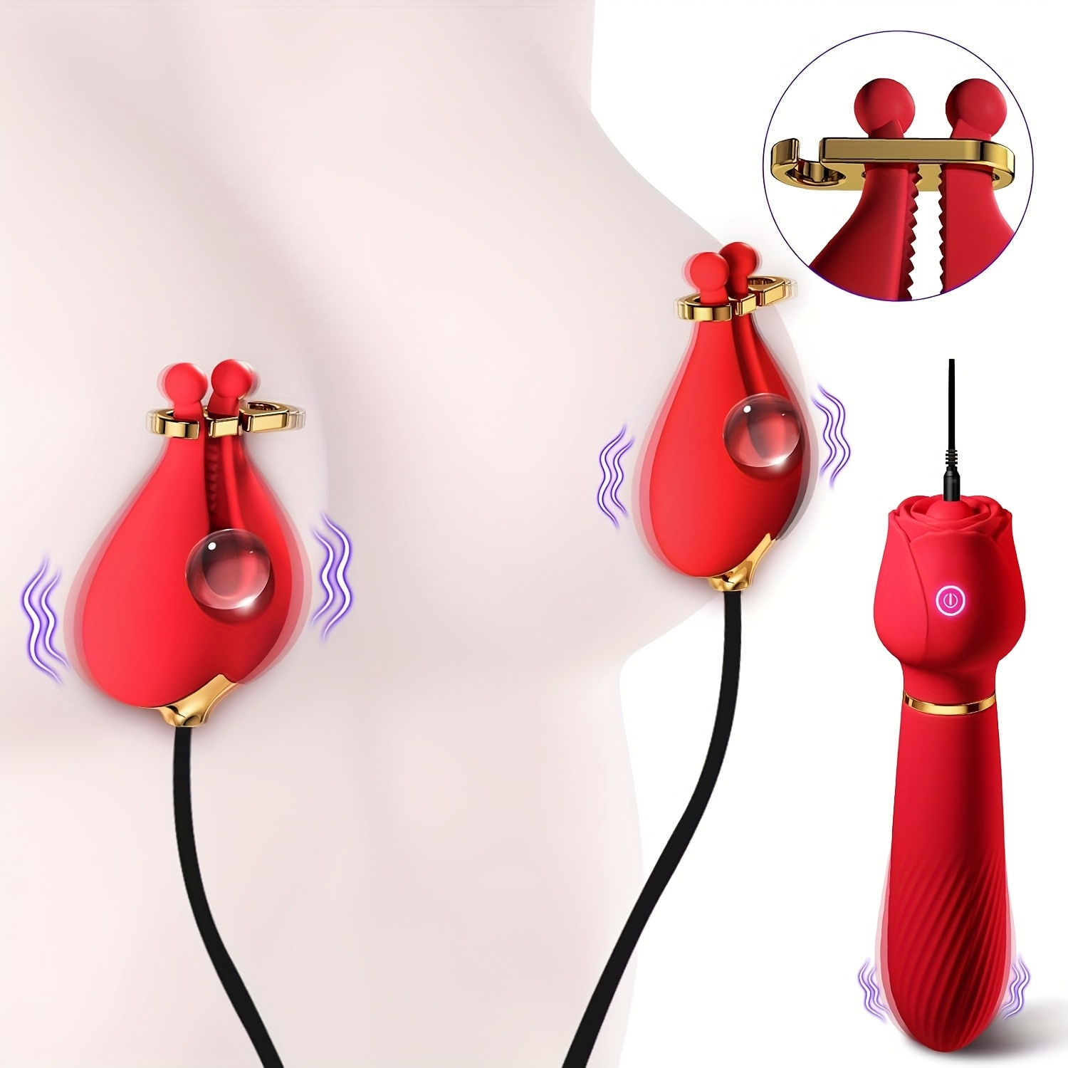 shop toys sex Nipple Vibrator:Clitoral Licking & 3 Sucking Modes for Quick Orgasms