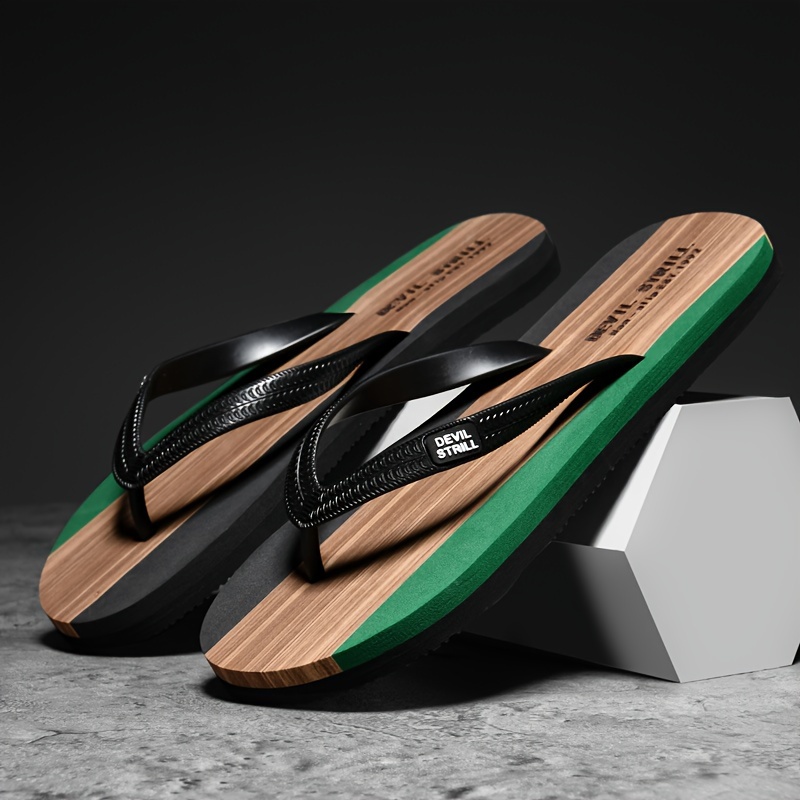 new mens casual outdoor slipper with rubber sole for mens bathing