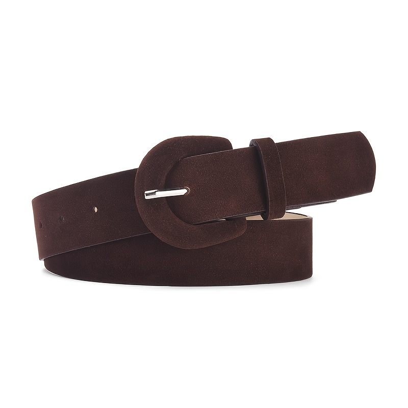 TEMU 1pc Women's Pu Belt Adjustable Wide Belt With Pu & Pu Strap Suitable For Jeans Dresses, Casual Wedding Belt For Daily Wear, Wide Belt For
