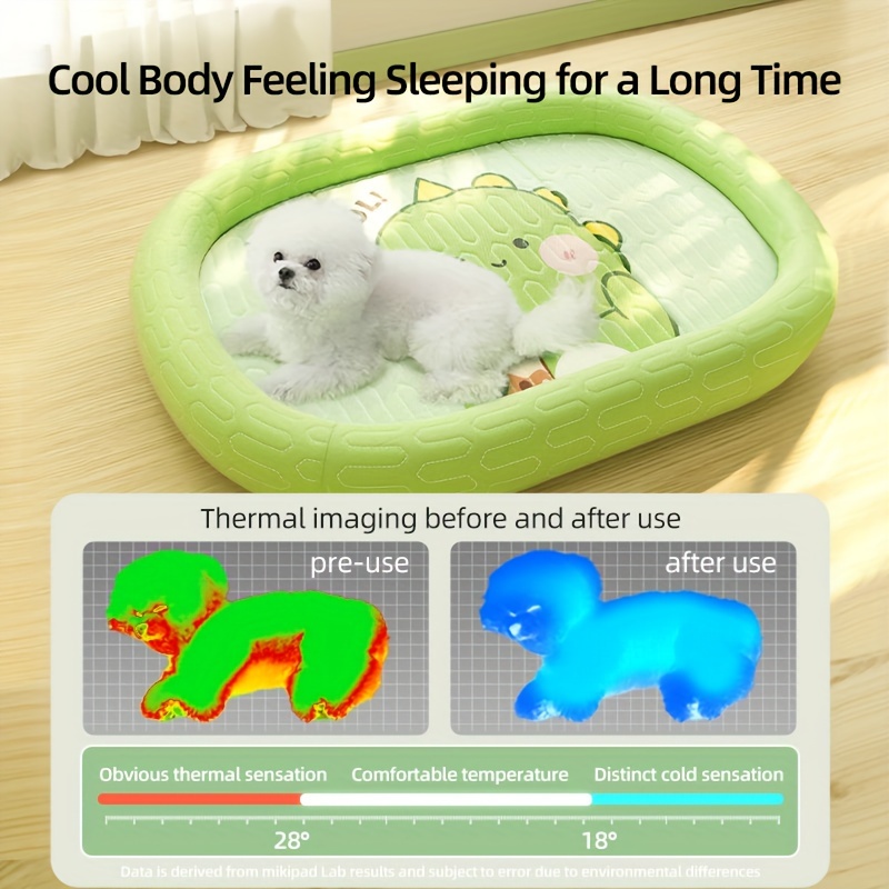 comfy sleeping cushion with breathable design   extra small to medium breeds and puppies small to medium dog cooling bed super soft Product details 3