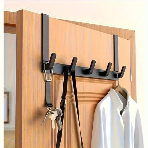 modern over the door hook rack wall mounted design practical and stylish towel clothing coat hat and sheet storage solution convenient and multifunctional
