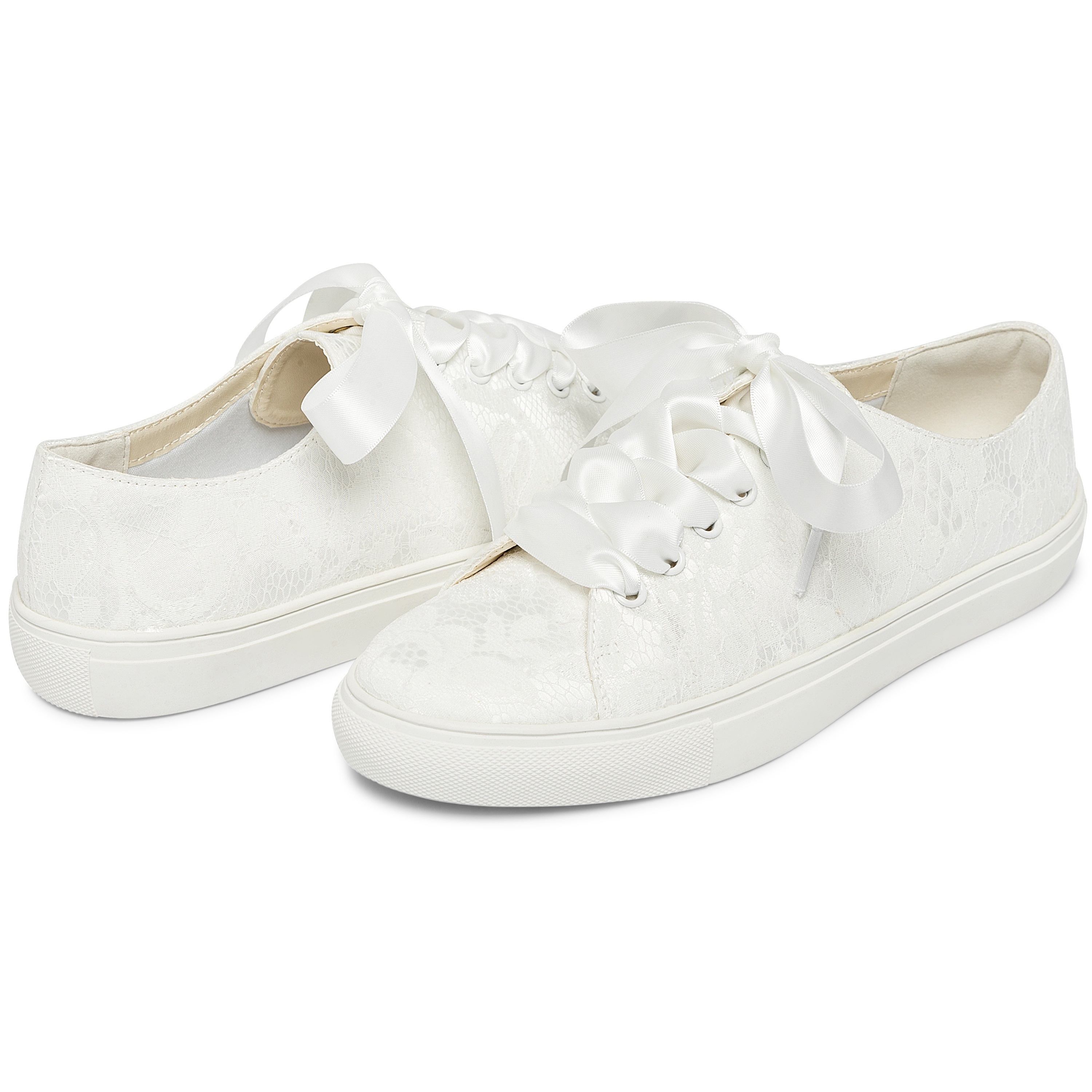 Tennis Shoes White Sneakers With Ribbon Laces 8831y Wedding Shoes