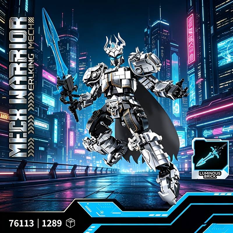 1289pcs Armored Robot Warrior Building Block Set