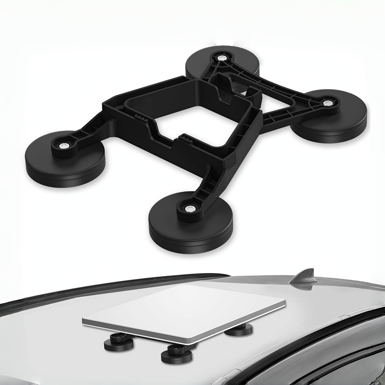 Convient pour montage sur toit Starlink - Base magnétique, Compatible avec Starlink - pour camping-cars, camions, bateaux, fourgonnettes, installation de véhicule - Aucune alimentation requise, Installation sécurisée, Accessoire de toit marin, Conception magnétique minimaliste, Plaque magnétique robuste