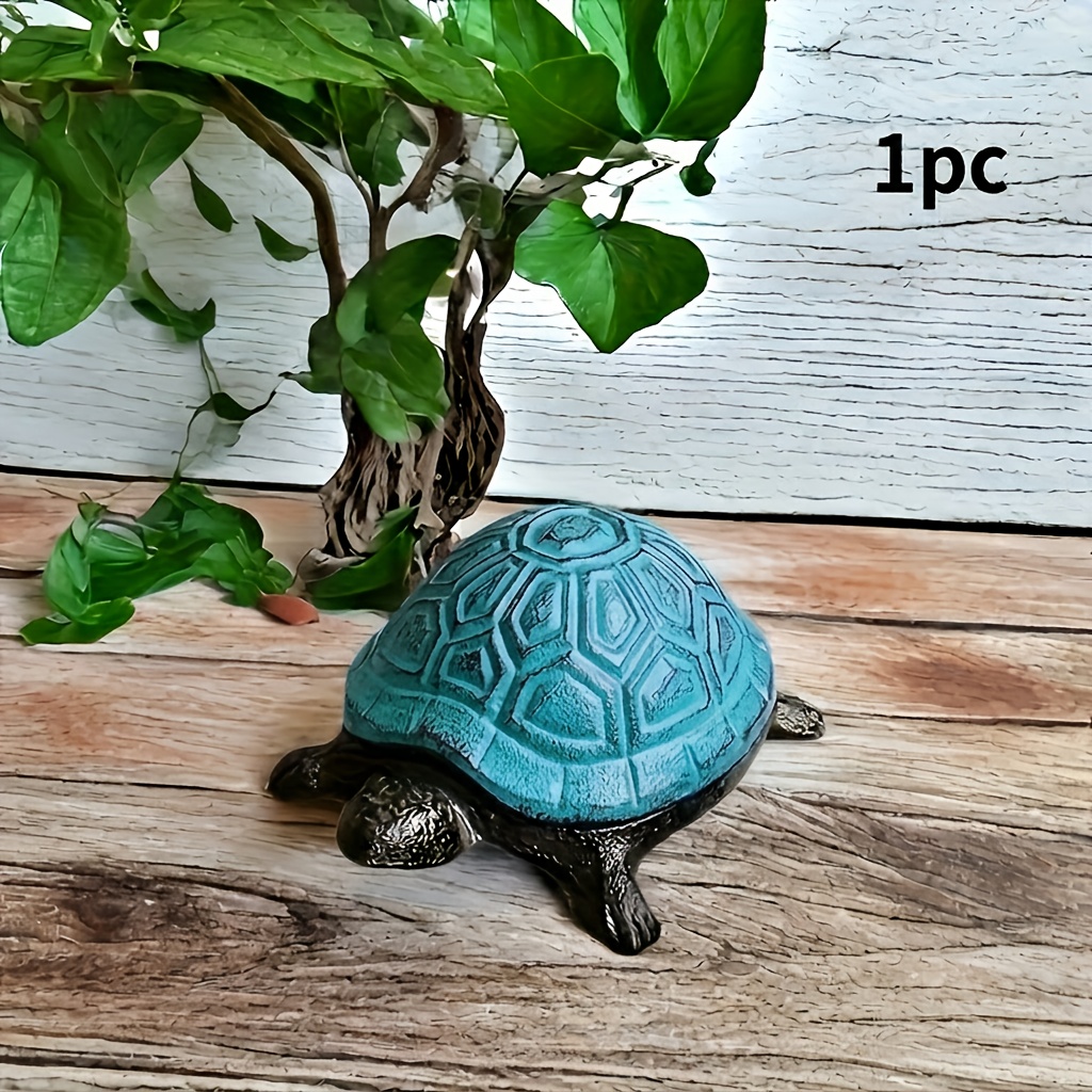 TEMU Boîte à Clés en Fonte Tortue pour Extérieur, de Clés de , Statue de Jardin Décorative, Boîte à Bijoux et Accessoires pour Clés, Boucles
