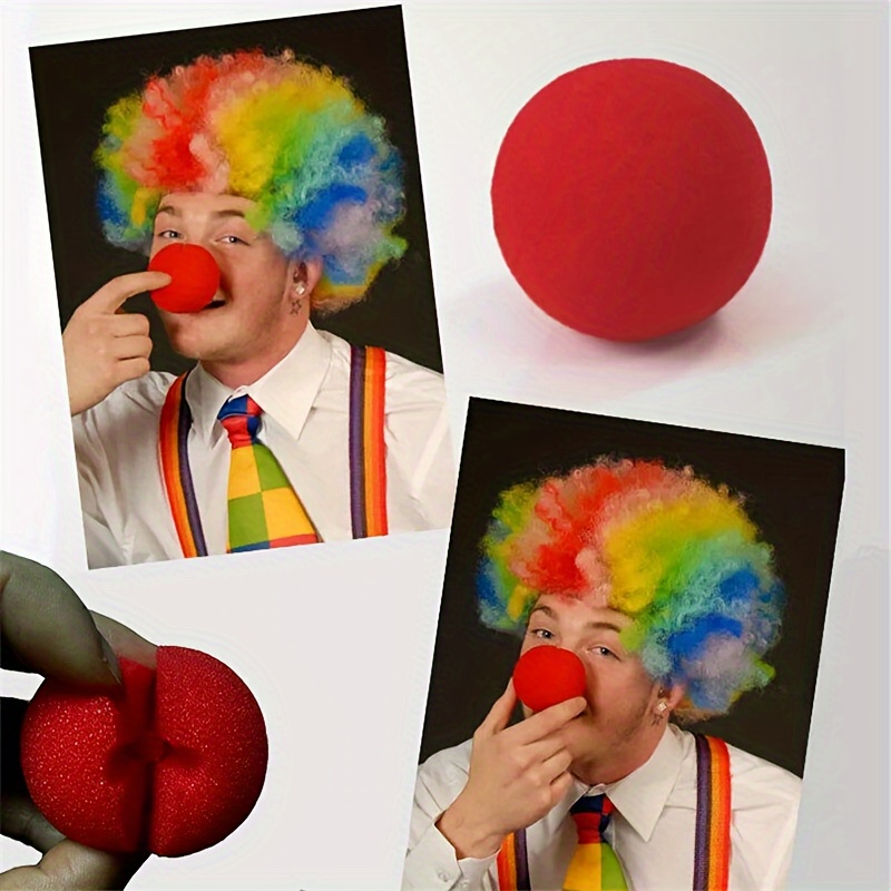 Halloween Costume Props Clown Costume Nose Red Sponge Ball - Temu Austria