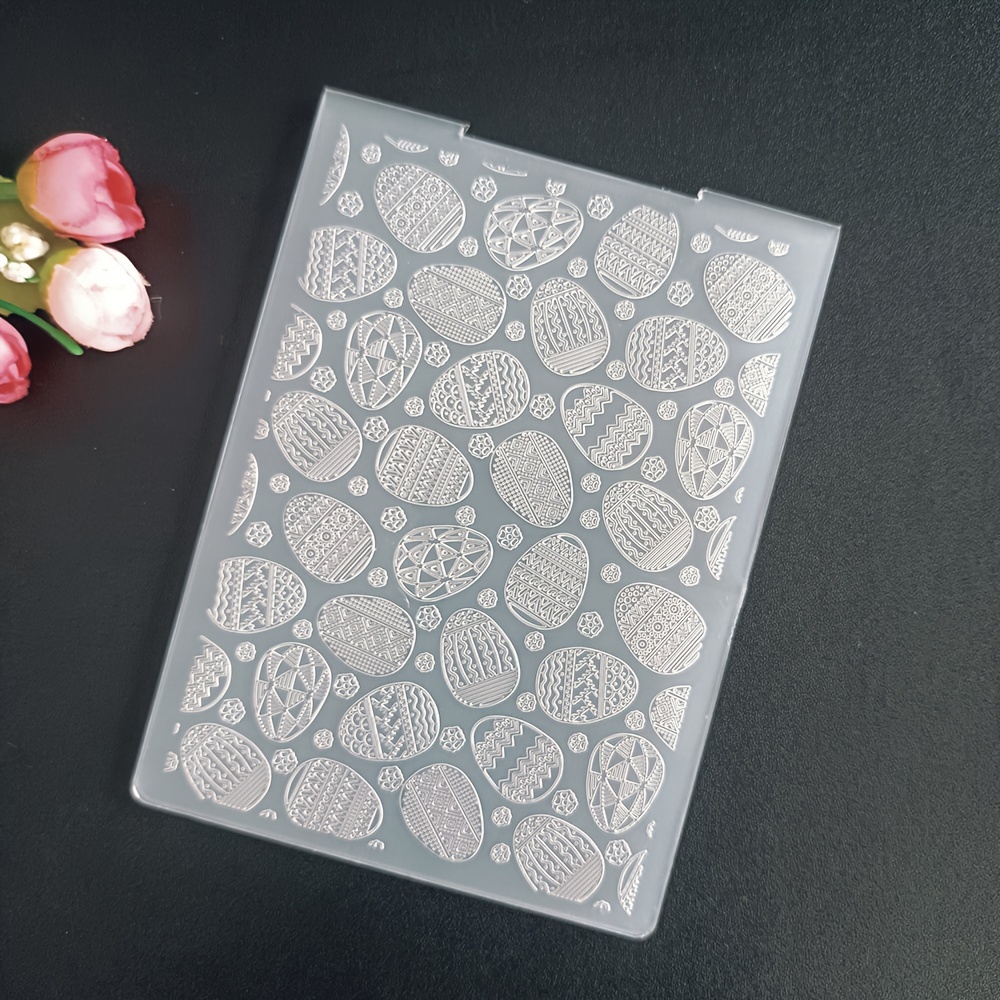 Egg Embossing Folder Plastic Embossing Folders For Card Making Embossing Machine Template For Paper Craft Album Stamps Decor