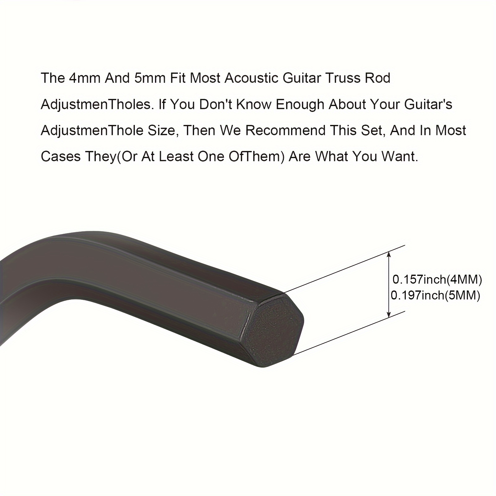Acoustic Guitar Truss Rod Adjustment Wrench Dual Head Allen Temu