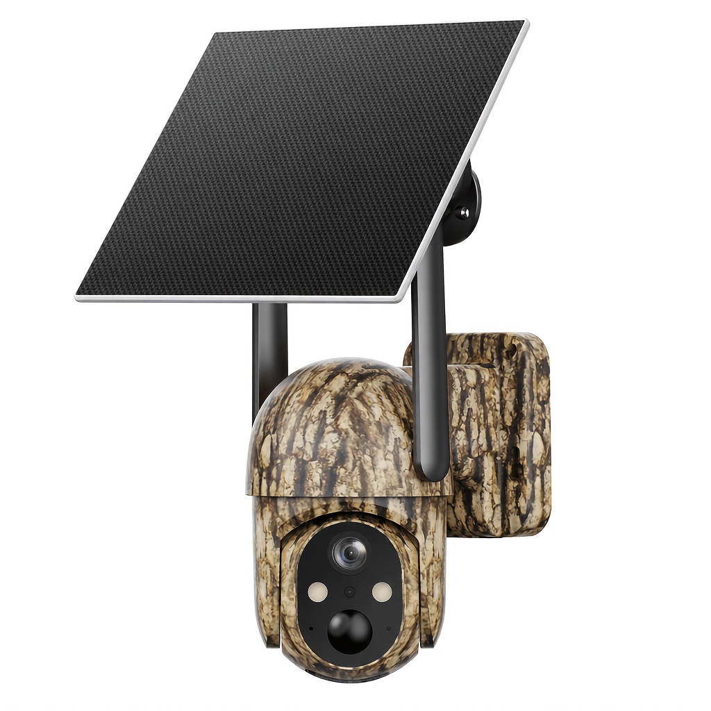 TEMU Sehmua 4g Lte Cellular Solar Security Camera Wireless Outdoor, No Wifi Need Solar Powered Camera, Hunting & Farm Trail Camera With 360° , 4k