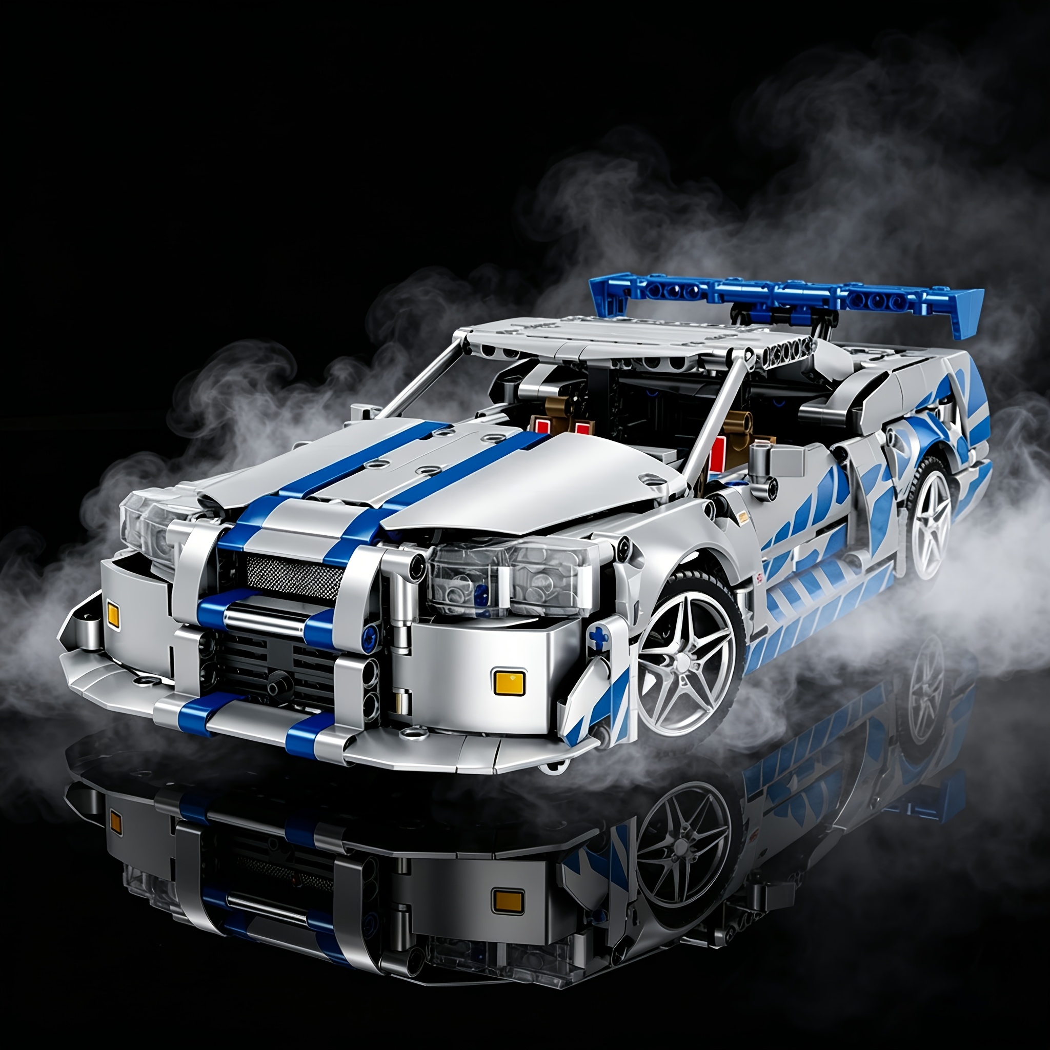 1:14 Scale Super Building Block Sports Car, ABS Material